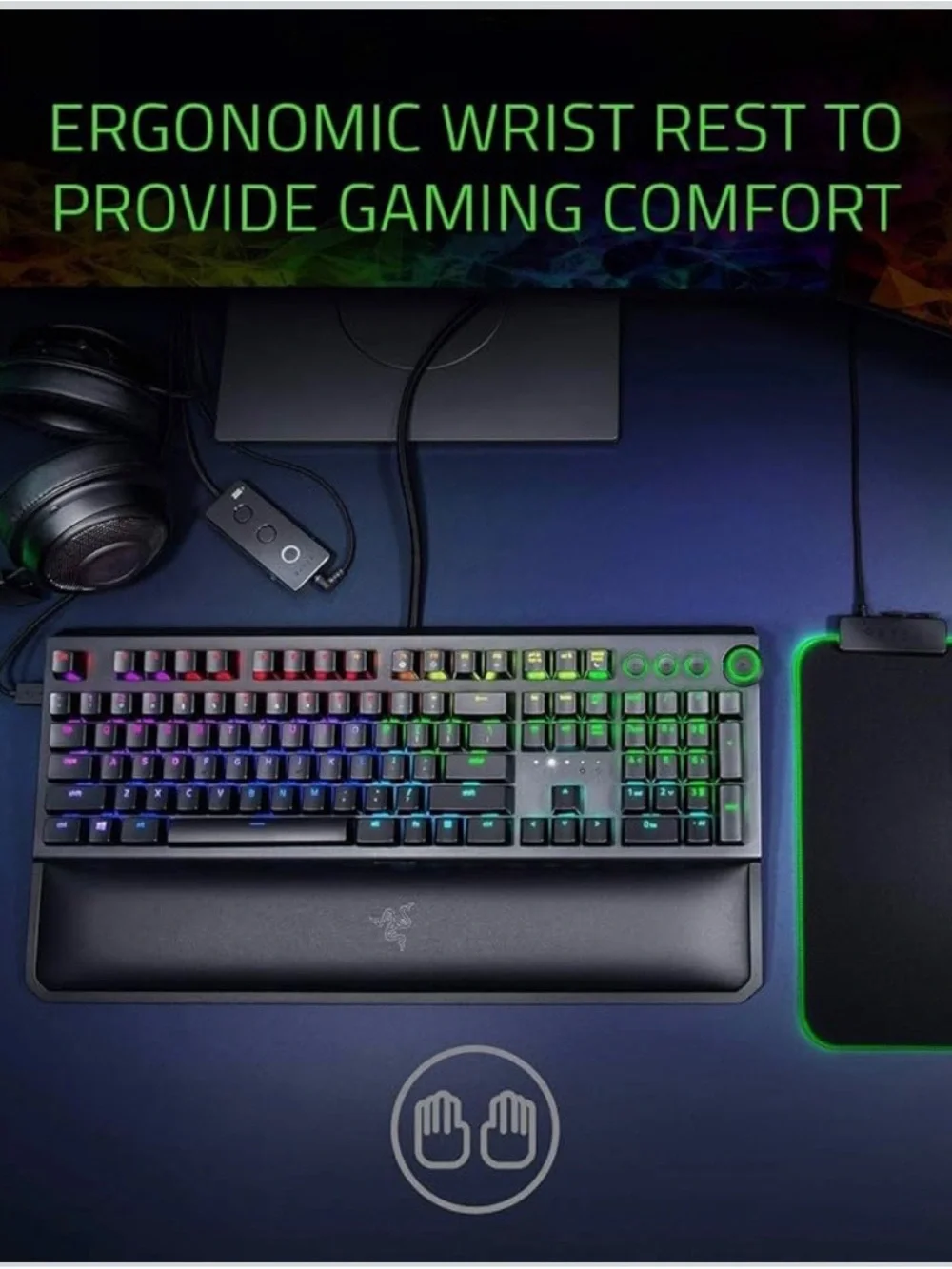 Razer Black Wired Mechanical Keyboard — Black
